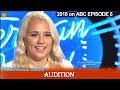 Gabby Barrett Big Carrie Underwood Fan Sings Church Song Audition American Idol 2018 Episode 6