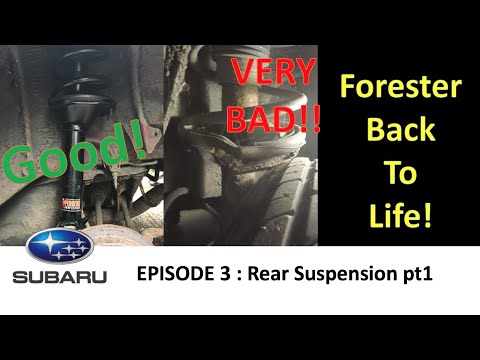 Subaru Forester restoration rebuild - episode 3 Pedders EZI FIT rear suspension SG9