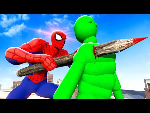 Upgraded SPIDERMAN Fights AI Ragdolls - Overgrowth Mods Gameplay