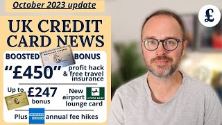 CREDIT CARDS: free £450 & travel insurance via Amex deal, £180 airport lounge card + more (Oct 2023)