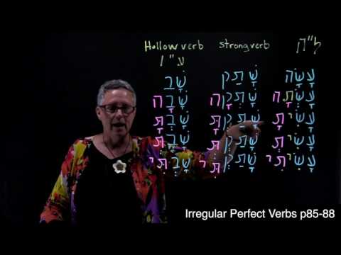 Intro to Hebrew Verbs: Irregular Perfect (p85-88)