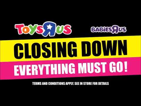 Toys “R” Us UK closing down sale advert