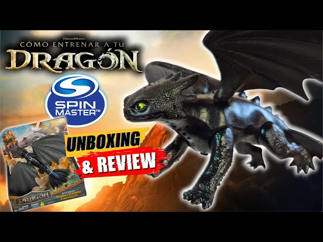 Vídeo relacionado con Dreamworks Dragons - Figura Dragón Desdentao de Batalla de Cómo Entrenar a tu Dragón con Sonidos de Plasma, Figura de Acción Articulada 33 cm - Juguetes Niños 4 Años + - Regalo Niño 4 Años +