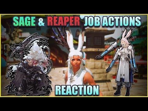 FFXIV Sage and Reaper Reaction! Job Actions Are Gorgeous!!
