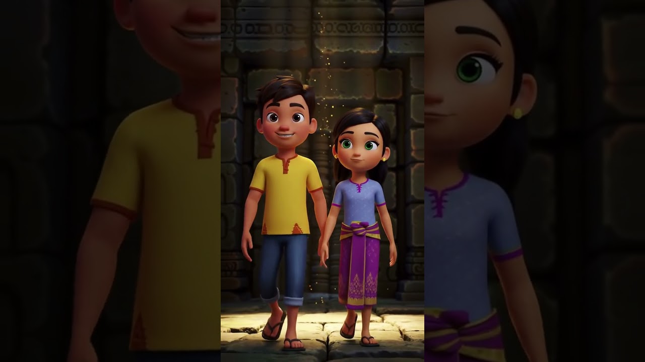 Beautiful Khmer Traditional cloth #aivideo #funny #animatedcartoon #reels#fypシ゚viral