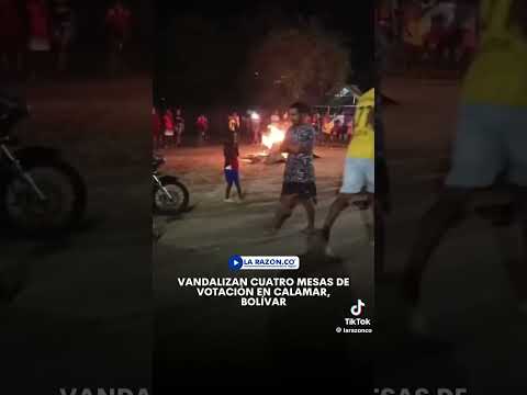 VANDALISMO Y DESTRUCCIÓN DE MATERIAL ELECTORAL