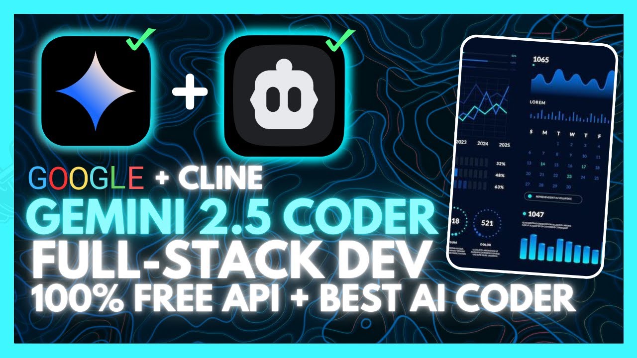 Gemini 2.5 Pro + Cline: FULLY FREE AI Coder! Develop a Full-stack App For FREE Without ANY Code!