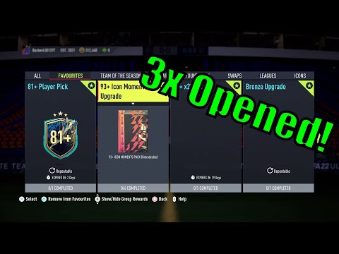 We Opened THREE 93 Icon Moments Packs...