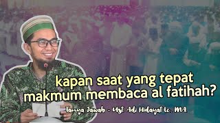 Download lagu Kapan Saat Yang Tepat Makmum Membaca Al Fatihah Ketika Shalat Berjamaah? - Ustadz Adi Hidayat mp3