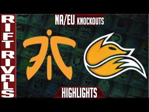 FNC vs FOX Highlights | Rift Rivals 2018 Knockouts Game 4 NA vs EU | Fnatic vs Echo Fox