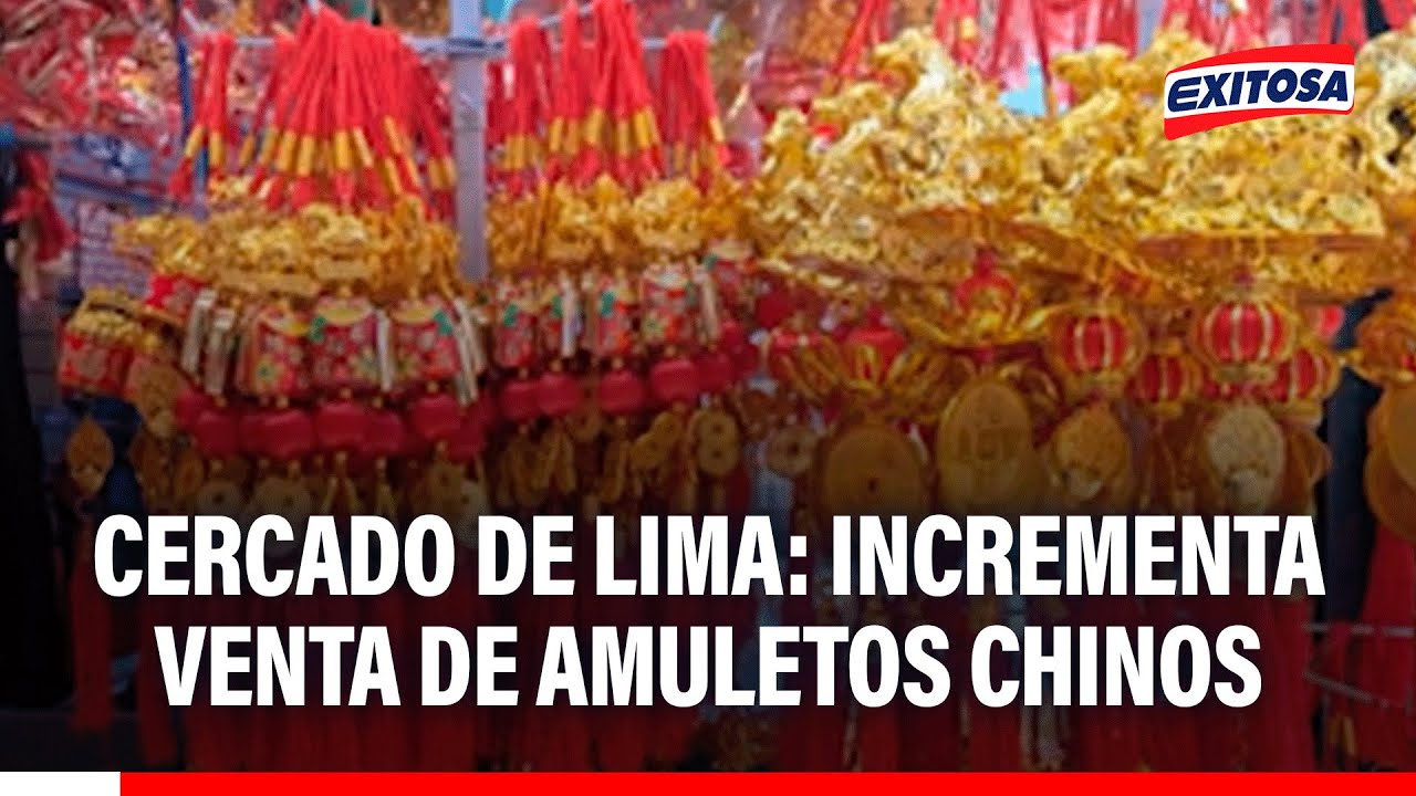 🔴🔵 Cercado de Lima: Incrementa venta de amuletos chinos