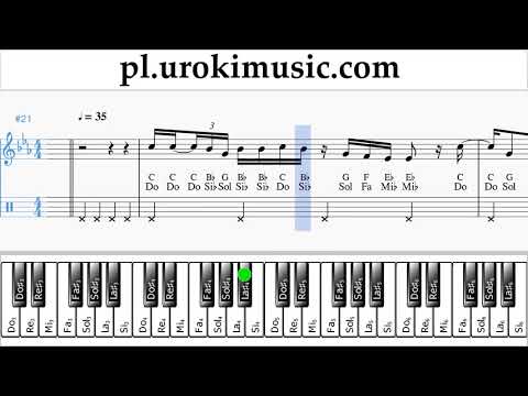 Nauka Gry Na Fortepianie (prawa ręka) Martin Garrix feat Khalid - Ocean Nuty Poradnik um-i463