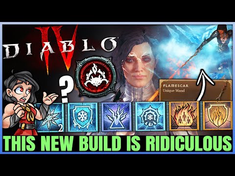 Diablo 4 - New Secret Sorcerer Trick Found = INCREDIBLE Build - Ice Fire Beam - Skills & Gear Guide!