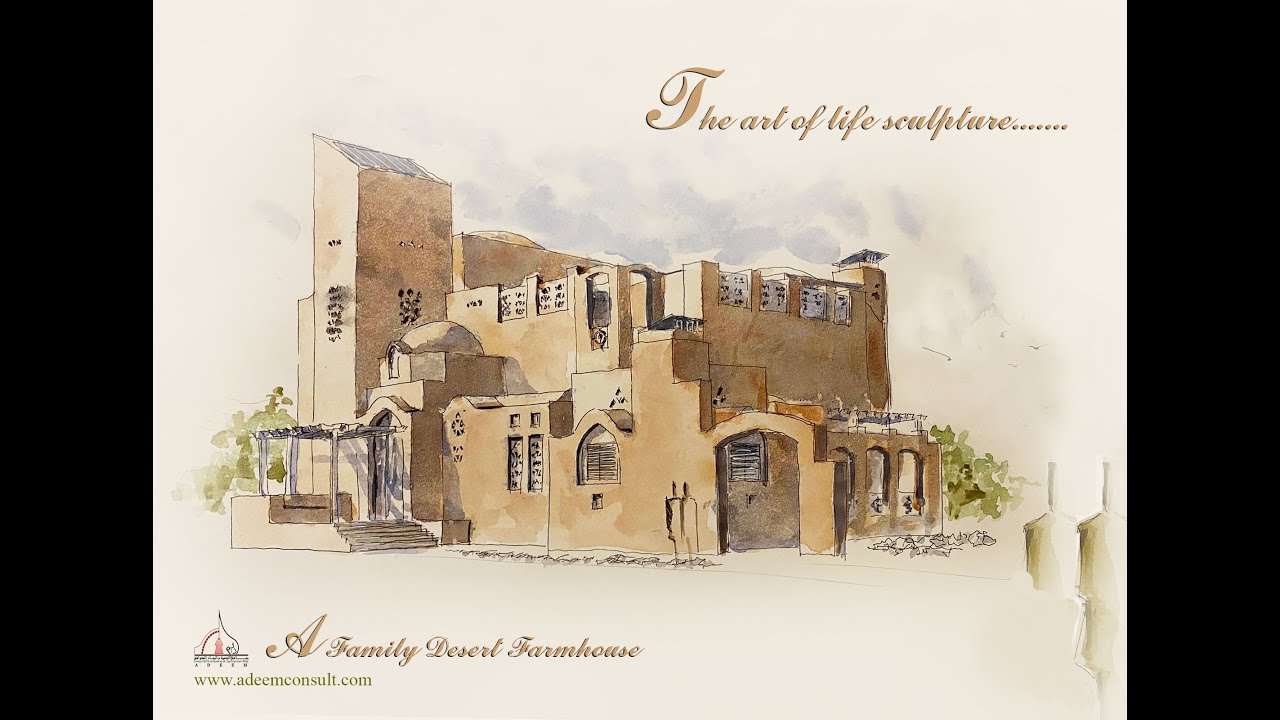 A Family Desert Farmhouse - Design by ADEEM consultant