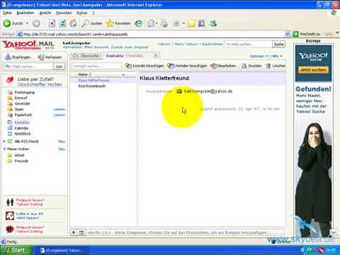 Hilfe bei E-Mail: Adressbuch verwalten