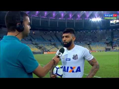 Gabigol pede musica após 3 gols contra o Vasco