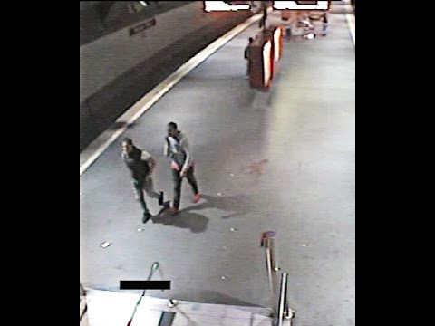 Fahndungsvideo: Brutaler Raubüberfall auf Kölner in KVB-Haltestelle Wiener Platz am 18.09.16