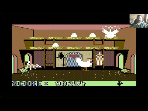 Lukozer Retro Game Review 390 - Chickin Chase (sic) - Commodore 64