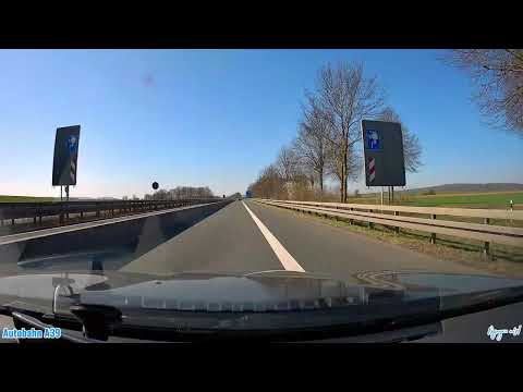 Autobahn Driving in Germany  A39 - B6 - A7 - B1 - B217 ( from Salzgitter to Hameln - Lower Saxony )