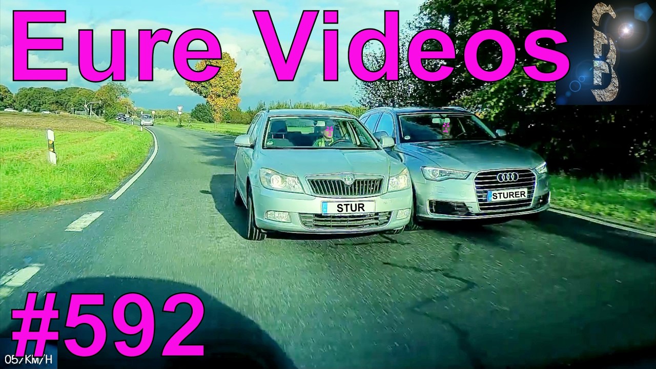 Eure Videos #592 - Dashcam - Kaputtes Auto ohne Licht - Radler übersehen - LKW-Überholer-Wahnsinn