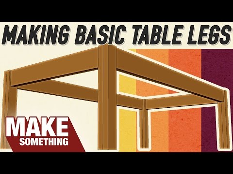 Part of a video titled 4 Ways to Make Table Legs. Which Joinery Method is Best? - YouTube