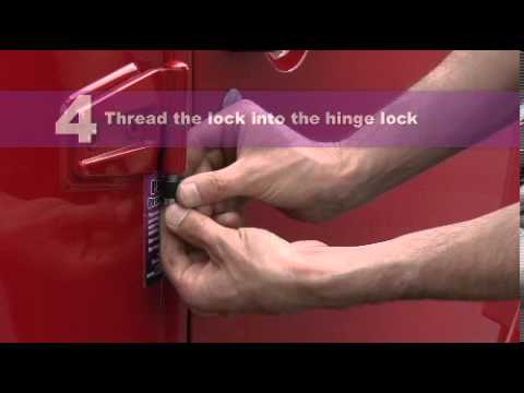 McGard Door Lock installation for Jeep Wranglers equipped with removable doors.