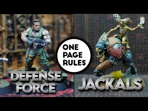 Jackals v. Human Defense Force - Grimdark Future Firefight, 300 pts.