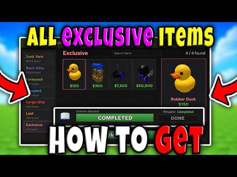 How to GET ALL EXCLUSIVE ITEMS (LOCATIONS) in STORAGE HUNTERS OPEN WORLD Roblox