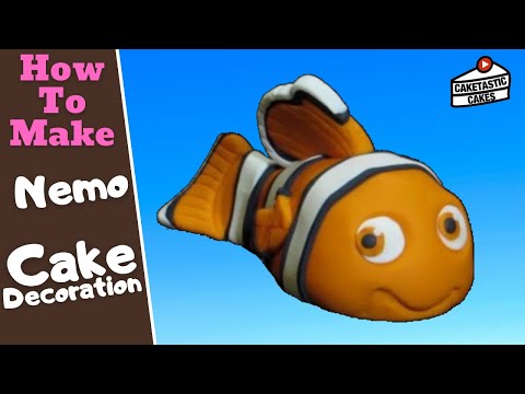 NEMO Cake Decoration Tutorial - How to Make FINDING NEMO Cake Decorations by Caketastic Cakes