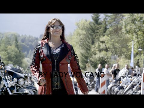 "Biker to the bone" Lady Volcano at the European Bike Week 2024