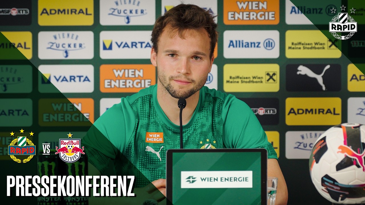 Pressekonferenz vor dem Spiel gegen den FC Salzburg