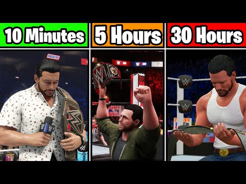 How Long Does It Take To Win A World Title In Every WWE 2K Career Mode?