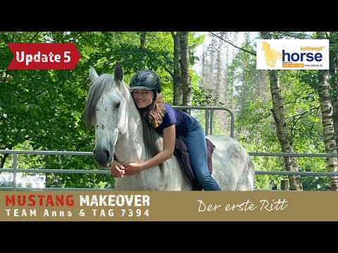 MUSTANG MAKEOVER 2022 - Klickertraining, wilder Mustang und der erste Ritt | Team Anna Update 5