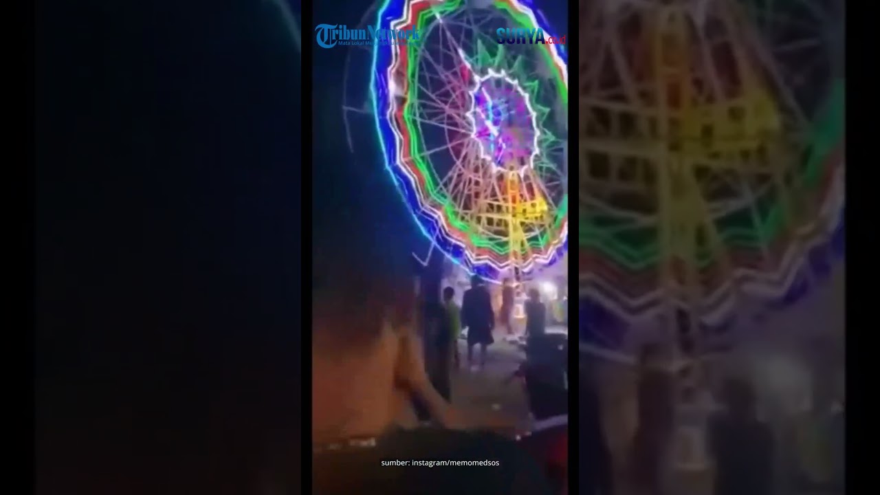 Bianglala Pasar Malam di Karanganyar Jatuh, 2 Pengunjung Luka-luka