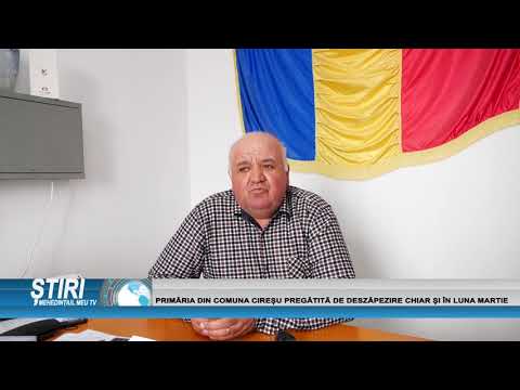 PRIMĂRIA DIN COMUNA CIREȘU PREGĂTITĂ DE DESZĂPEZIRE CHIAR ȘI ÎN LUNA MARTIE