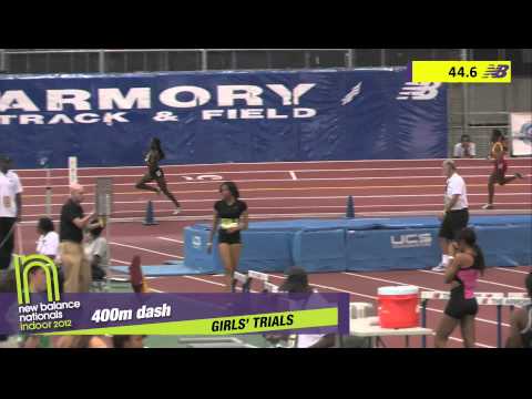 Girls 400m Heat 5 - New Balance Indoor Nationals 2012