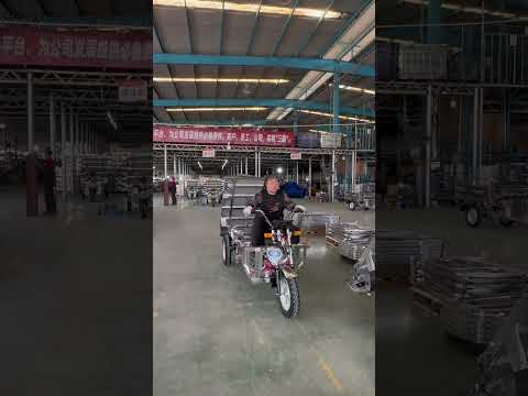 New trend in the industry market, stainless steel electric tricycle         #electric #tricks