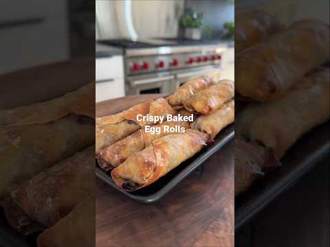 Crispy baked egg rolls✨