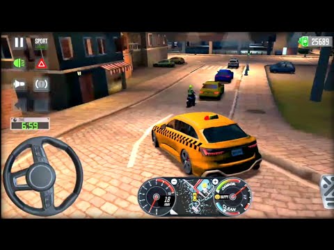 Taxi Simulator 2020 Evolution💥Gameplay 28 - Driving New taxi In Rome For Passenger- Street Simulator