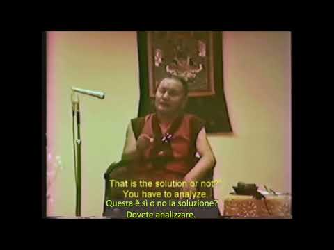 Lama Yeshe ci ricorda cosa fare quando abbiamo paranoia, paura e ansia