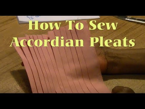 How To Sew Accordion Pleats Video