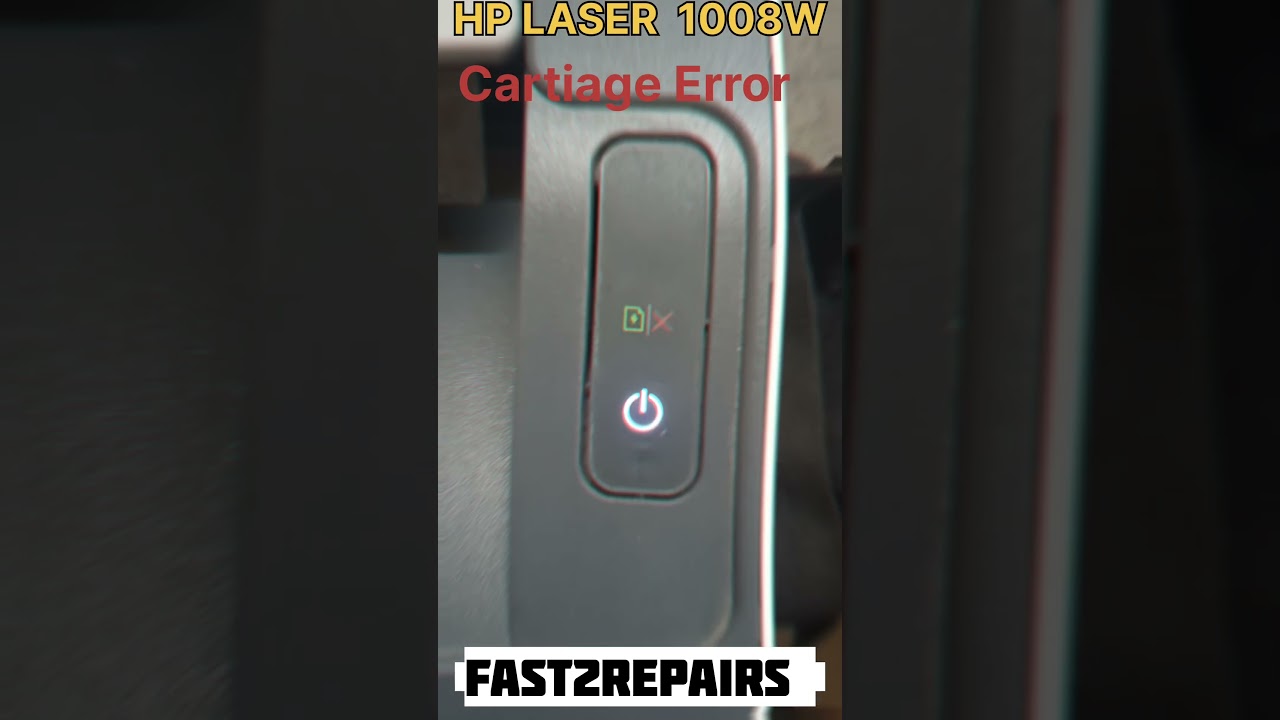 HP LASER 1008W/1008A AMBER LIGHTS BLINKING ERROR SOLUTION