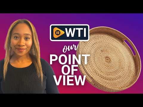 DECRAFTS Round Rattan Serving Tray - WTI product video review