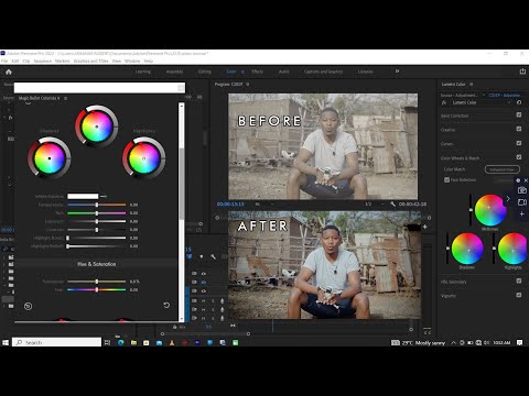 JINSI YA KUFANYA COLOR CORRECTION NA COLOR GLADING KWENYE ADOBE PREMIERE PRO || 2