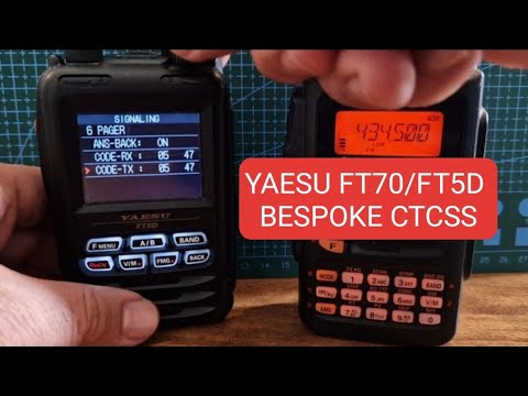 YAESU FT5D/70D - BESPOKE CTCSS