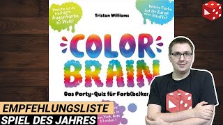 Color Brain (Empfehlungsliste Spiel des Jahres 2020) Gamefactory