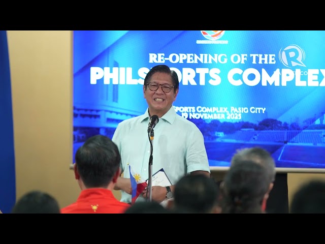 Marcos emphasizes importance of sports as renovated PhilSports Complex reopens
