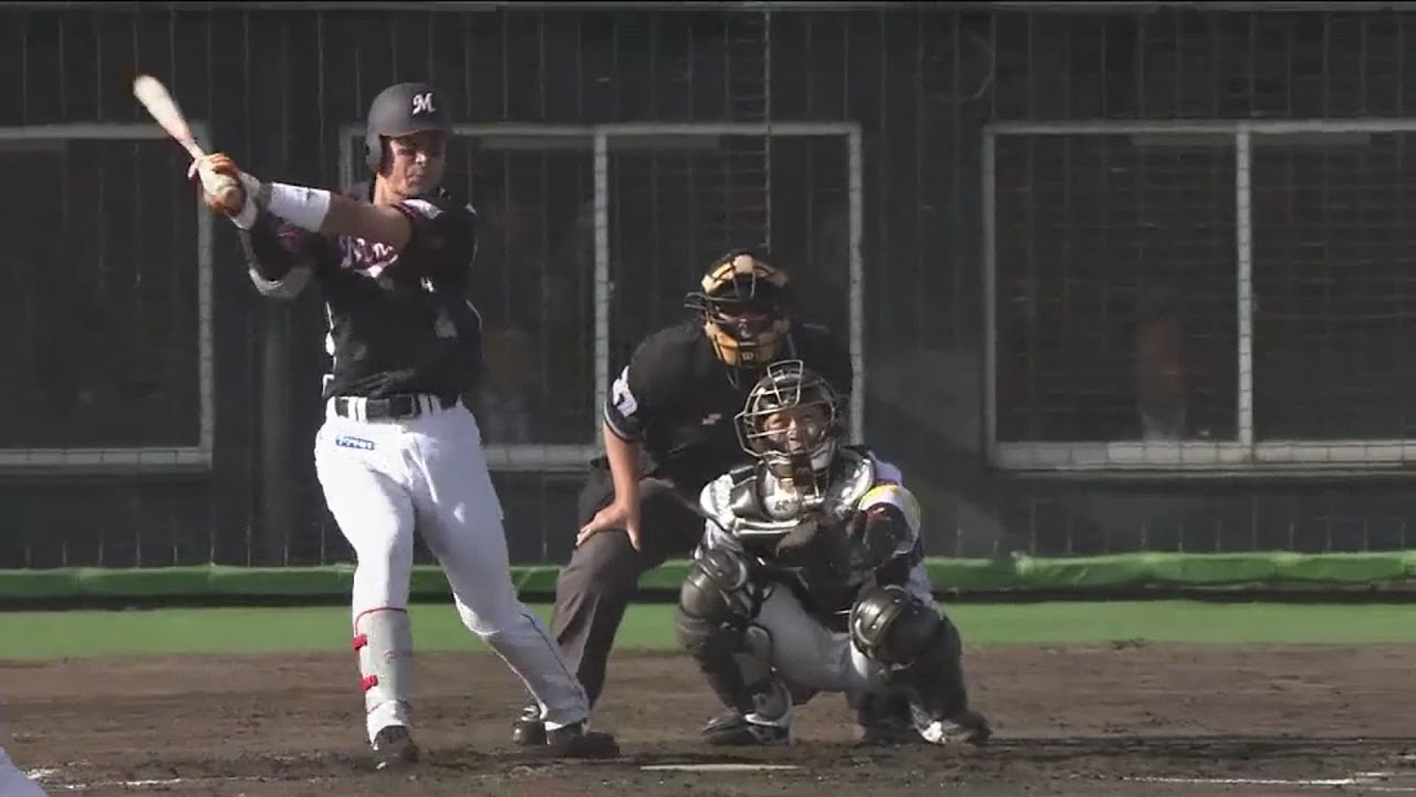 千葉ロッテ・藤岡裕大のプロ初アーチは逆方向！