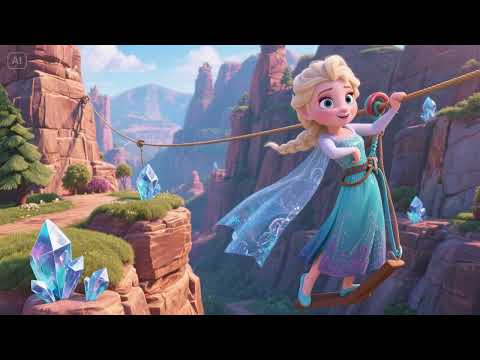 Elsa and the Crystal Canyon Zipline | An Icy Adventure Above the Crystals
