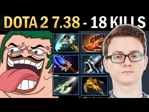 Pudge Gameplay Miracle with 18 Kills and Halberg - Dota 2 7.38